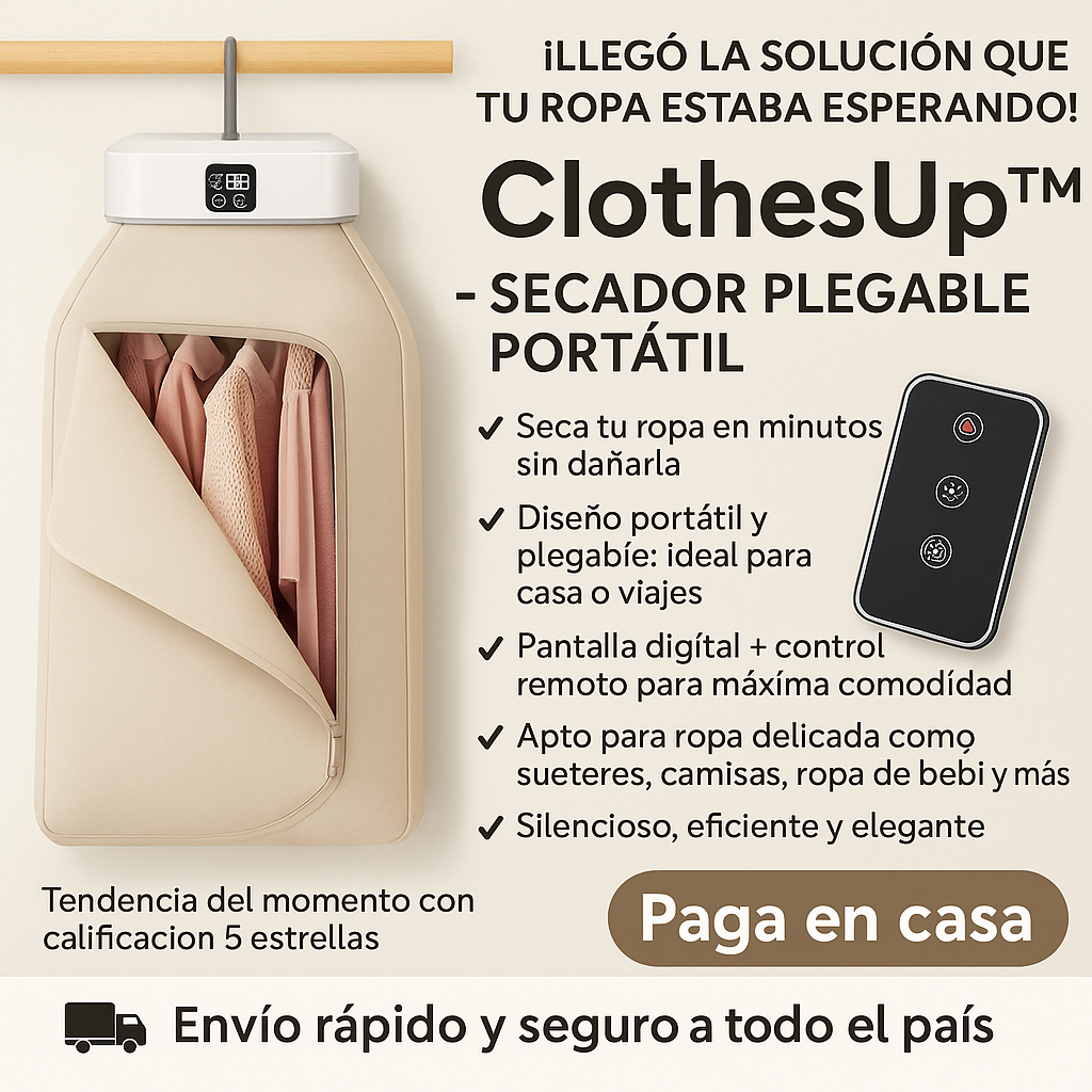 ClothesUp™ - Secador Portatil y Plegable